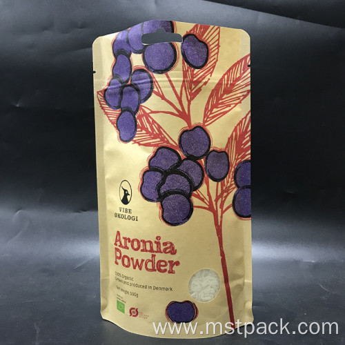 Customized Kraft Paper Stand-up Pouch